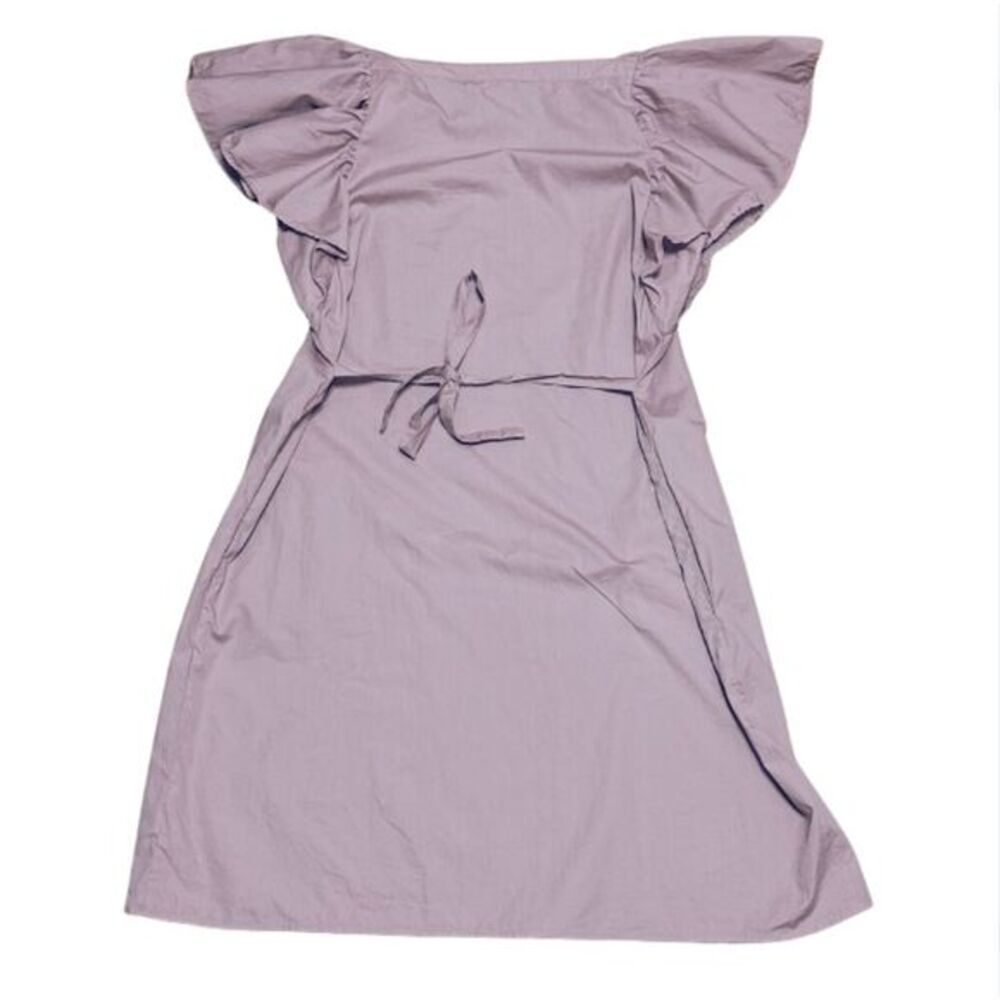 Teat & Cosset Pink Mauve Pink Maternity Dress w/ Flutter Sleeves Medium Spring - Picture 3 of 7